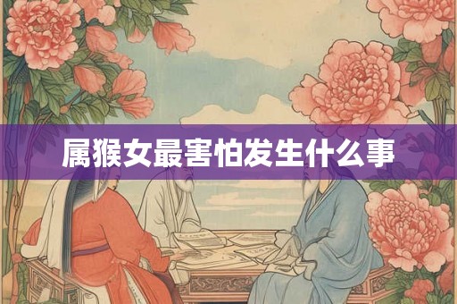 属猴女最害怕发生什么事 属猴女最害怕发生什么事
