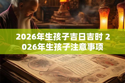 2026年生孩子吉日吉时 2026年生孩子注意事项