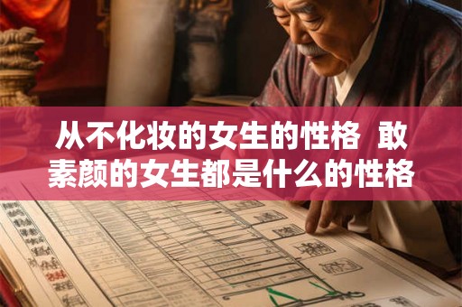 从不化妆的女生的性格  敢素颜的女生都是什么的性格