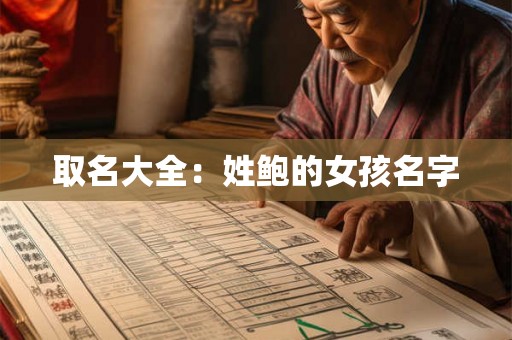 取名大全：姓鲍的女孩名字