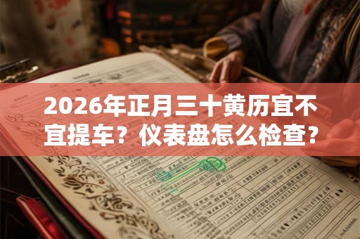 2026年正月三十黄历宜不宜提车？仪表盘怎么检查？
