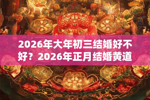 2026年大年初三结婚好不好？2026年正月结婚黄道吉日一览！