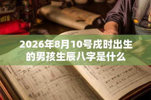 2026年8月10号戌时出生的男孩生辰八字是什么 2026年8月10号戌时出生的男孩生辰八字是什么