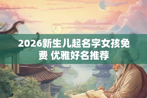 2026新生儿起名字女孩免费 优雅好名推荐