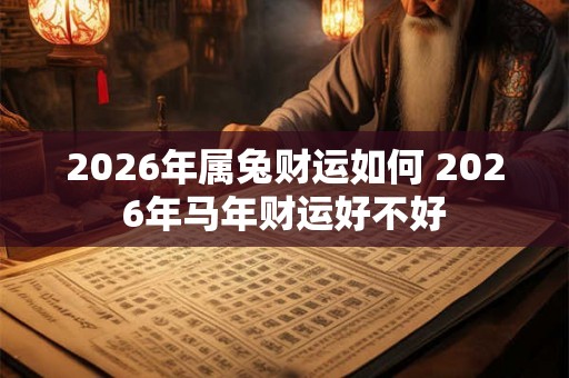 2026年属兔财运如何 2026年马年财运好不好 2026年属兔财运如何 2026年马年财运好不好