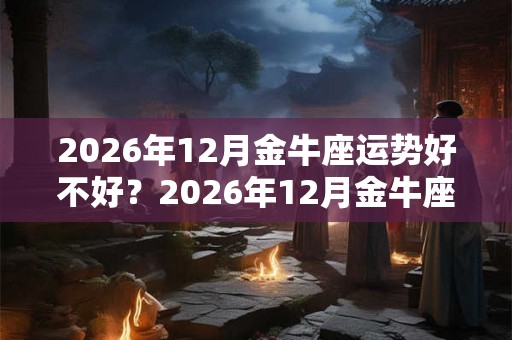 2026年12月金牛座运势好不好？2026年12月金牛座运势详解！