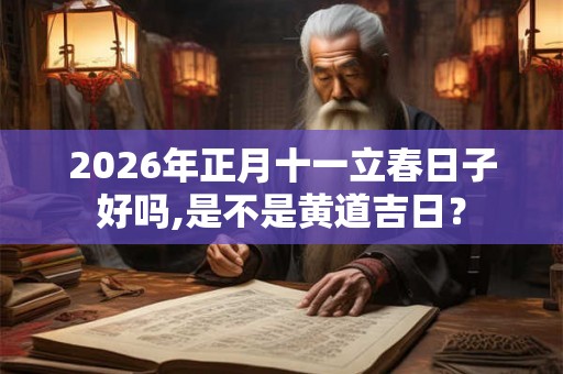 2026年正月十一立春日子好吗,是不是黄道吉日？