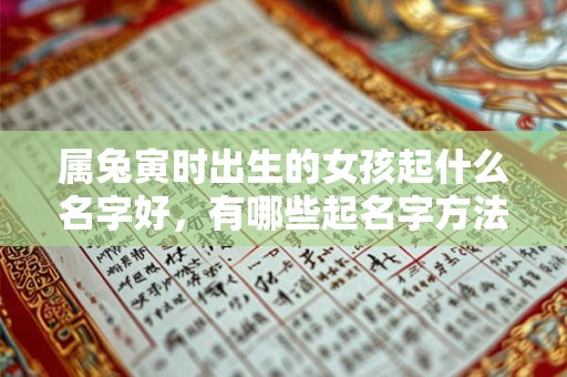 属兔寅时出生的女孩起什么名字好,有哪些起名字方法 属兔寅时出生的女孩起什么名字好,有哪些起名字方法