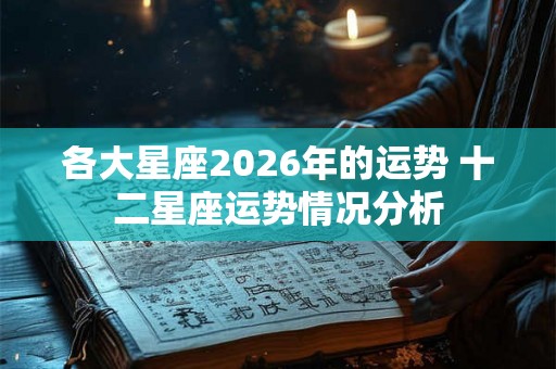 各大星座2026年的运势 十二星座运势情况分析