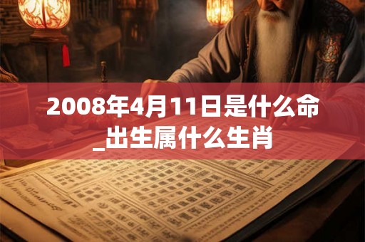 2008年4月11日是什么命_出生属什么生肖