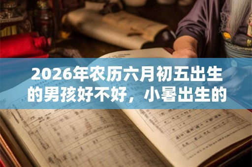 2026年农历六月初五出生的男孩好不好，小暑出生的男孩好吗？