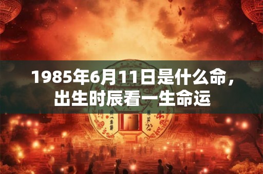 1985年6月11日是什么命,出生时辰看一生命运 1985年6月11日是什么命,出生时辰看一生命运