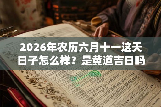 2026年农历六月十一这天日子怎么样？是黄道吉日吗？