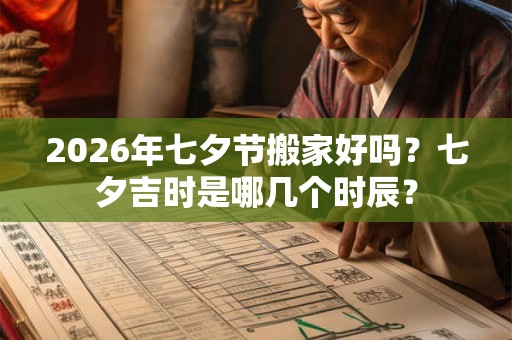 2026年七夕节搬家好吗？七夕吉时是哪几个时辰？