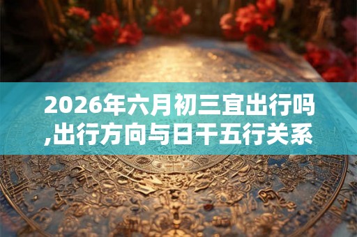 2026年六月初三宜出行吗,出行方向与日干五行关系