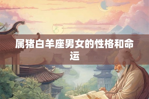 属猪白羊座男女的性格和命运