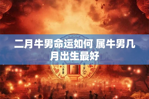 二月牛男命运如何 属牛男几月出生最好