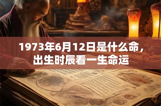 1973年6月12日是什么命,出生时辰看一生命运 1973年6月12日是什么命,出生时辰看一生命运