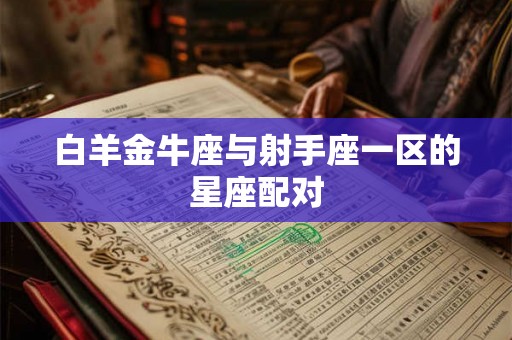 白羊金牛座与射手座一区的星座配对