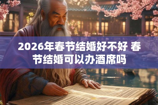 2026年春节结婚好不好 春节结婚可以办酒席吗