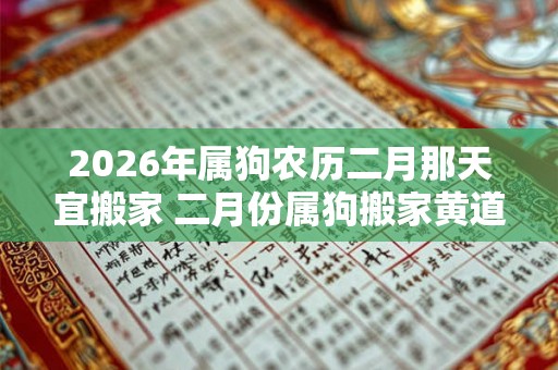 2026年属狗农历二月那天宜搬家 二月份属狗搬家黄道吉日 2026年属狗农历二月那天宜搬家 二月份属狗搬家黄道吉日