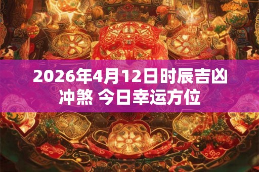2026年4月12日时辰吉凶冲煞 今日幸运方位