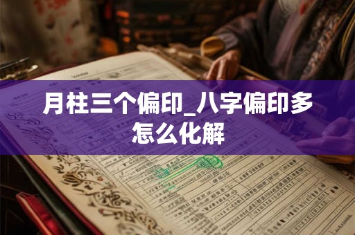月柱三个偏印_八字偏印多怎么化解