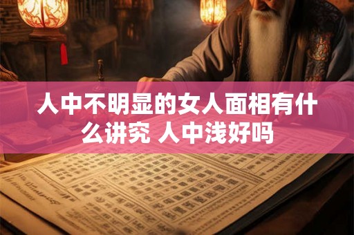 人中不明显的女人面相有什么讲究 人中浅好吗
