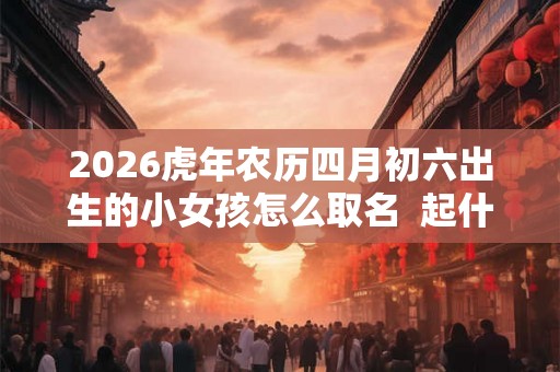 2026虎年农历四月初六出生的小女孩怎么取名 起什么名字好 2026虎年农历四月初六出生的小女孩怎么取名 起什么名字好