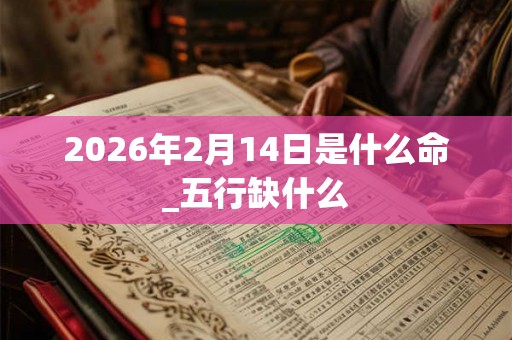 2026年2月14日是什么命_五行缺什么 2026年2月14日是什么命_五行缺什么