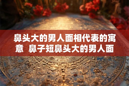 鼻头大的男人面相代表的寓意 鼻子短鼻头大的男人面相 鼻头大的男人面相代表的寓意 鼻子短鼻头大的男人面相