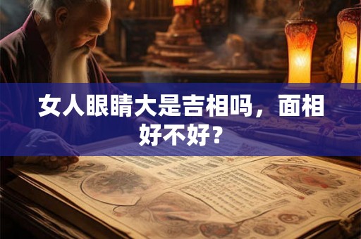 女人眼睛大是吉相吗，面相好不好？
