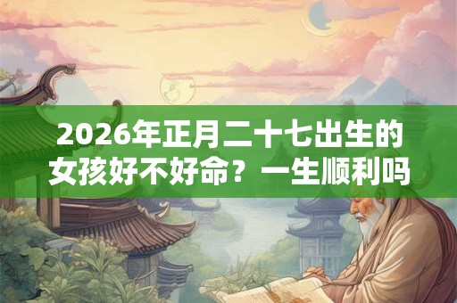2026年正月二十七出生的女孩好不好命?一生顺利吗? 2026年正月二十七出生的女孩好不好命?一生顺利吗?