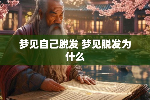 梦见自己脱发 梦见脱发为什么