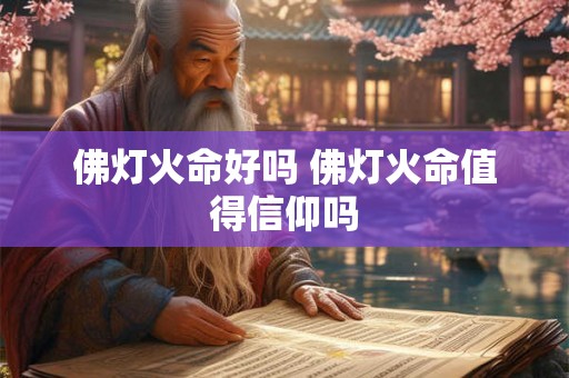 佛灯火命好吗 佛灯火命值得信仰吗