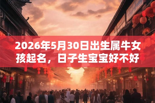 2026年5月30日出生属牛女孩起名，日子生宝宝好不好？