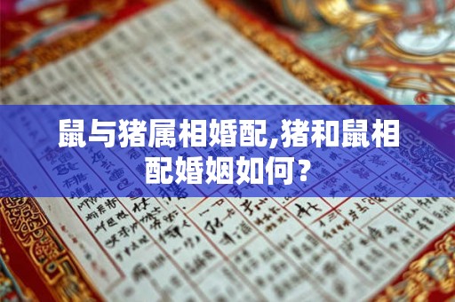 鼠与猪属相婚配,猪和鼠相配婚姻如何？