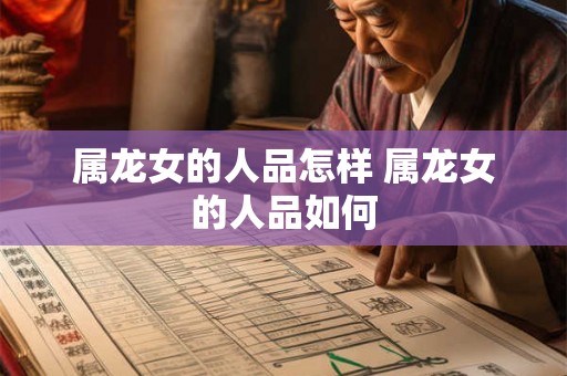 属龙女的人品怎样 属龙女的人品如何