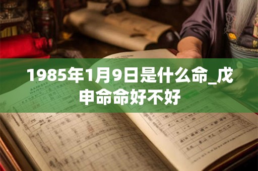 1985年1月9日是什么命_戊申命命好不好