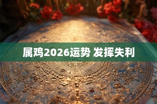 属鸡2026运势 发挥失利 属鸡2026运势 发挥失利