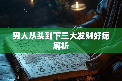 男人从头到下三大发财好痣解析