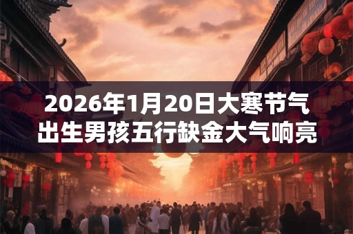 2026年1月20日大寒节气出生男孩五行缺金大气响亮名字