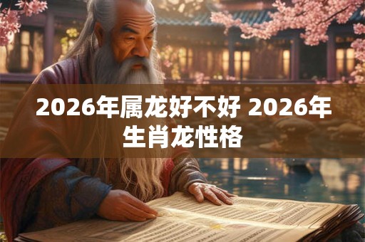 2026年属龙好不好 2026年生肖龙性格