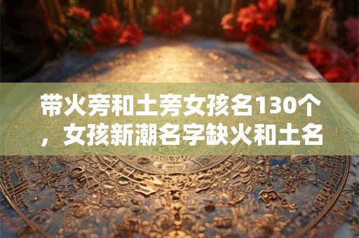 带火旁和土旁女孩名130个，女孩新潮名字缺火和土名字