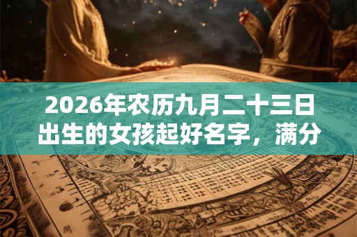 2026年农历九月二十三日出生的女孩起好名字,满分名字推荐 2026年农历九月二十三日出生的女孩起好名字,满分名字推荐