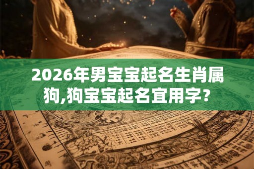 2026年男宝宝起名生肖属狗,狗宝宝起名宜用字？