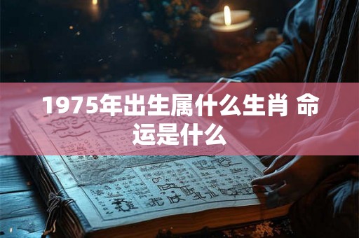 1975年出生属什么生肖 命运是什么 1975年出生属什么生肖 命运是什么