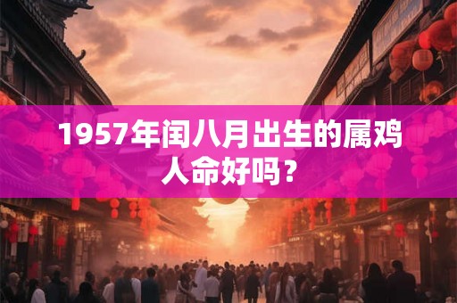 1957年闰八月出生的属鸡人命好吗？