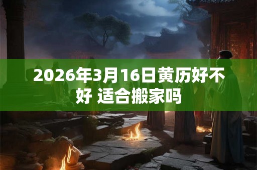 2026年3月16日黄历好不好 适合搬家吗 2026年3月16日黄历好不好 适合搬家吗