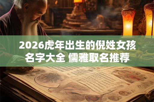 2026虎年出生的倪姓女孩名字大全 儒雅取名推荐